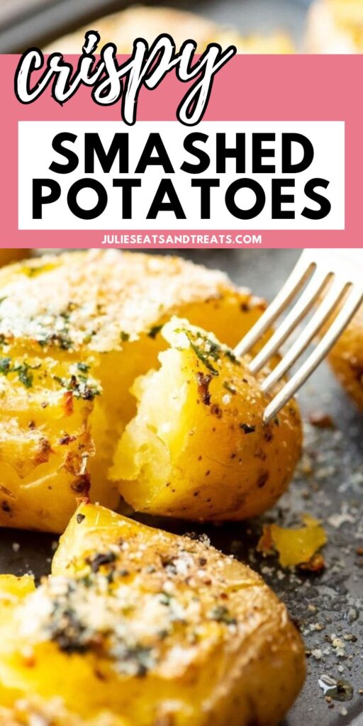 Crispy Smashed Potatoes Pin Image