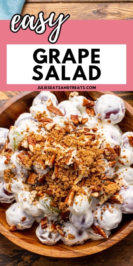Grape Salad Recipe Pinterest Image