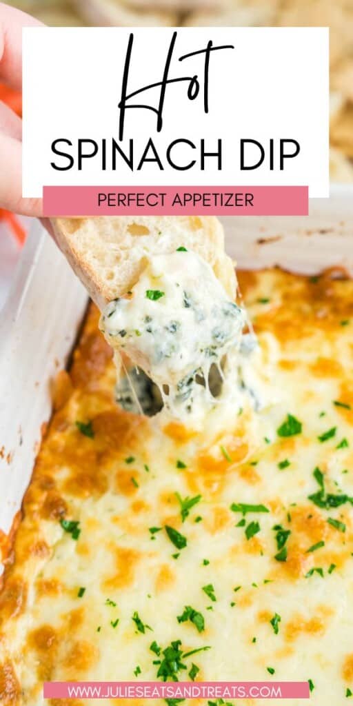 Hot Spinach Dip JET Pinterest Image