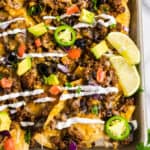 Loaded Nachos Recipe on Sheetpan