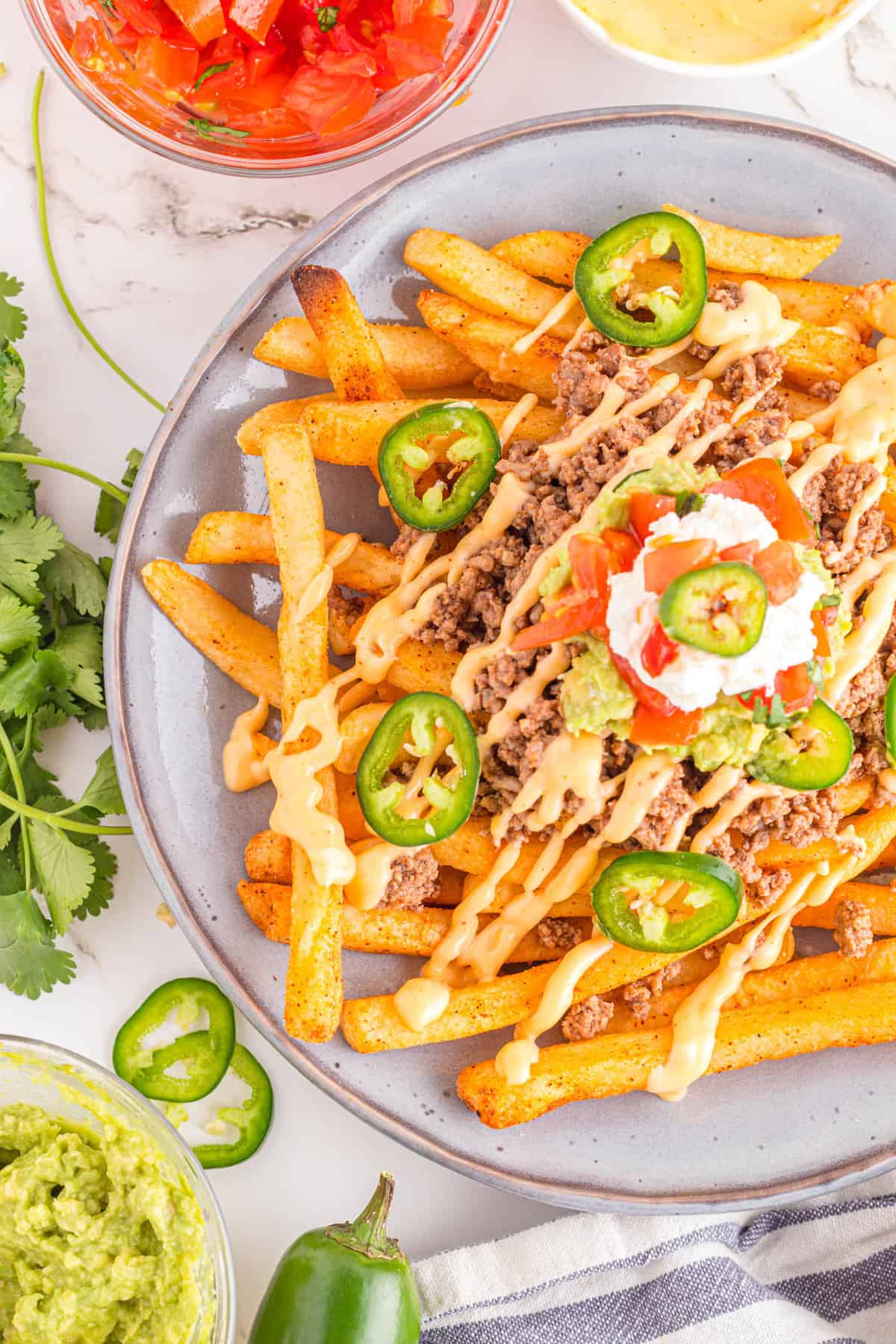 Taco Bell Nacho Fries Recipe Loaded with Toppings