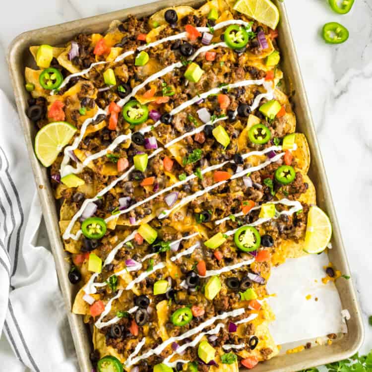 Sheet Pan Loaded Nachos Recipe