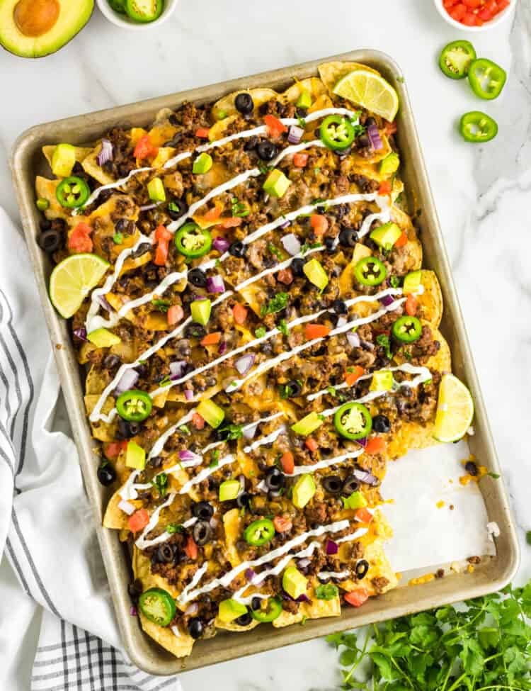 Sheet Pan Loaded Nachos Recipe