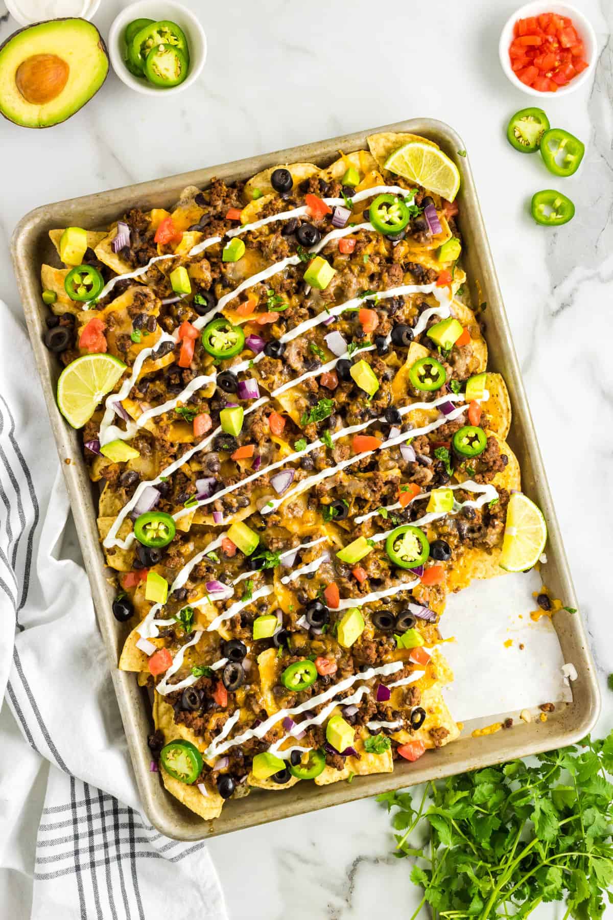 Sheet Pan Loaded Nachos Recipe