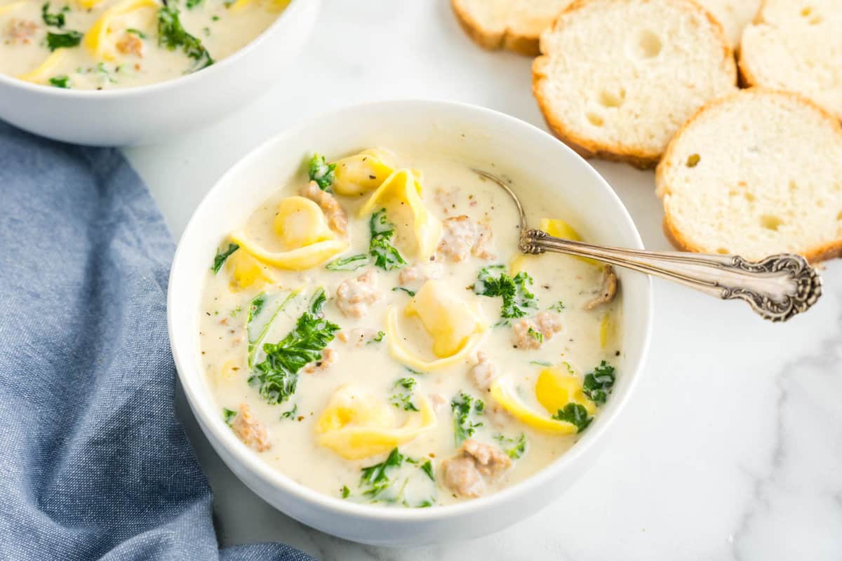 Creamy Sausage & Tortellini Soup Recipe