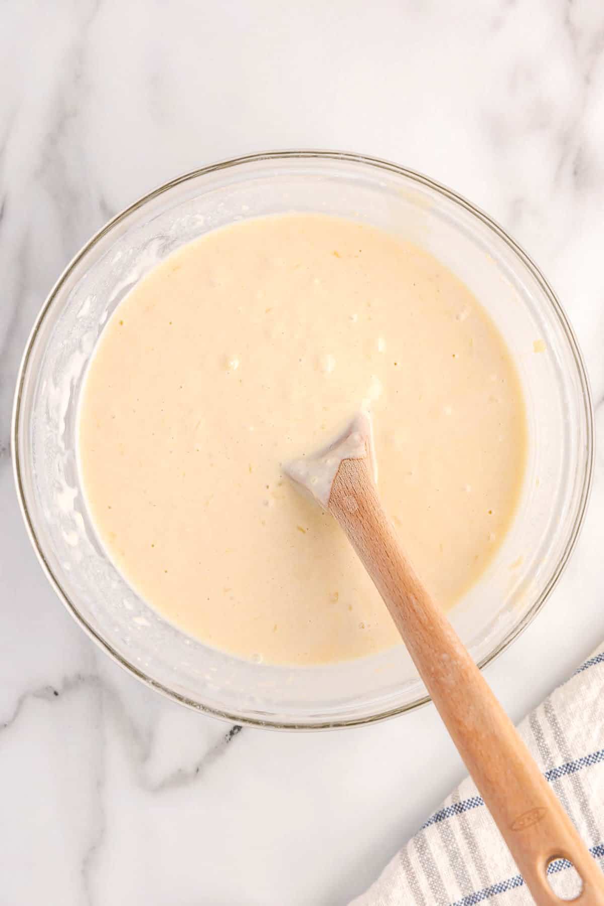 Pancake Batter Mixed to Perfection for Silver Dollar Pancakes