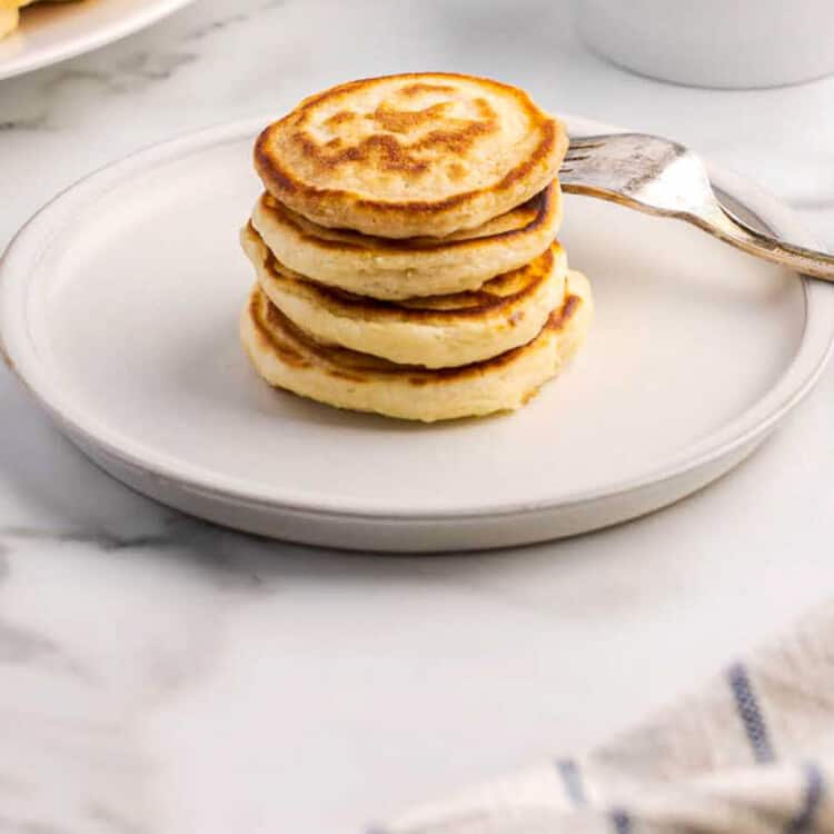 Silver Dollar Pancakes Square Overhead Image
