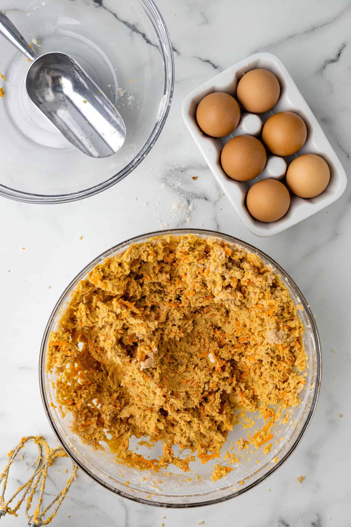 Carrot Cake Cookies Batter Ready for Forming into Balls