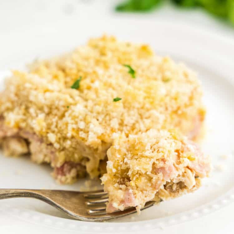 Easy Chicken Cordon Bleu Casserole Recipe Plated with a Perfect Blend of Ingredients