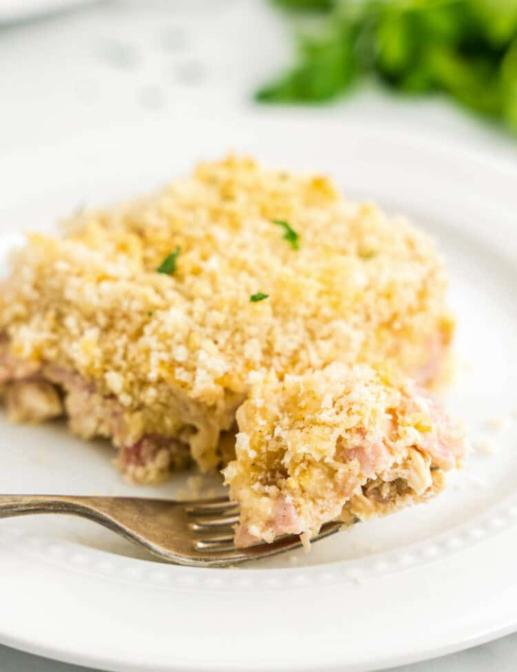 Easy Chicken Cordon Bleu Casserole Recipe Plated with a Perfect Blend of Ingredients