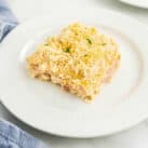 Easy Chicken Cordon Bleu Casserole Recipe on Plate