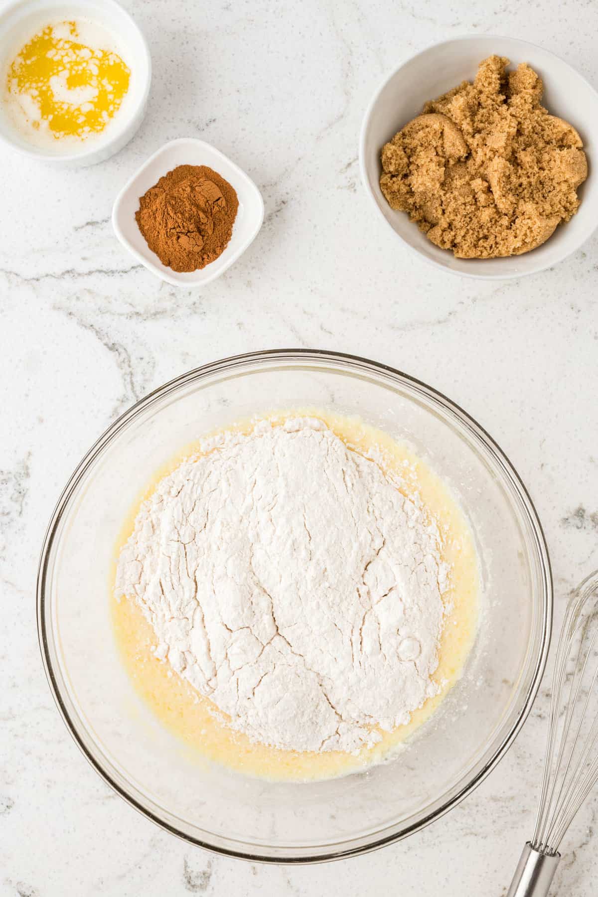 Adding more Flour to Batter for Cinnaomon Roll Pancake Recipe