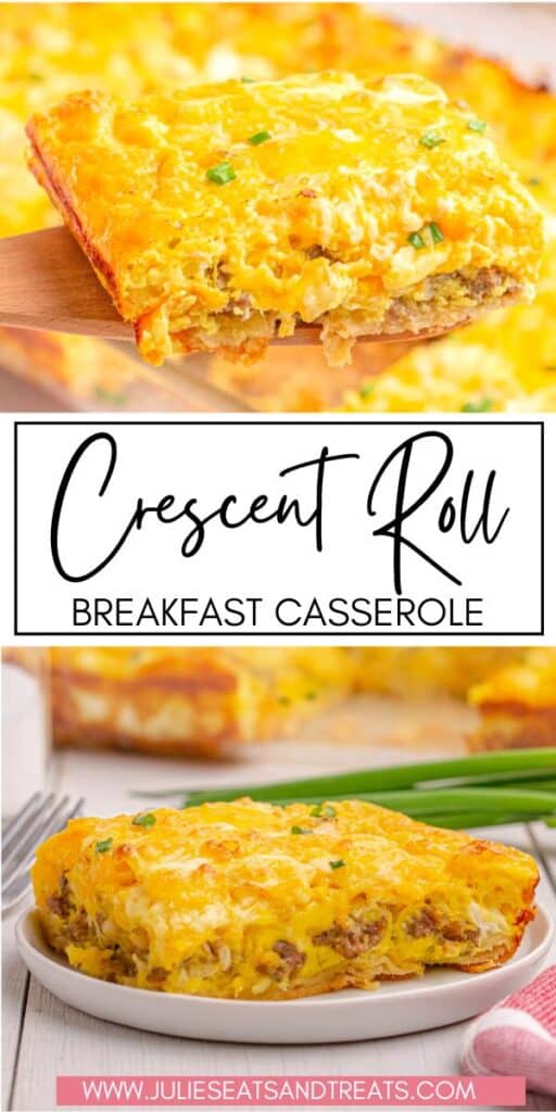 Crescent Roll Breakfast Casserole JET Pin Image