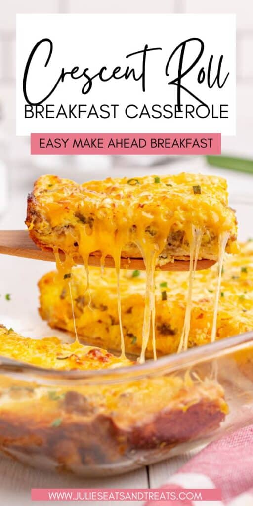 Crescent Roll Breakfast Casserole JET Pinterest Image