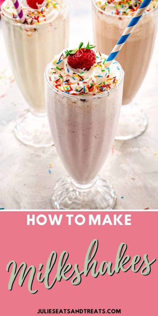 How to Make a Milkshake Pinterest Image