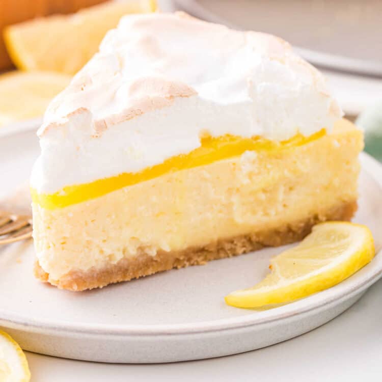 Square Image of Lemon Meringue Cheesecake Recipe