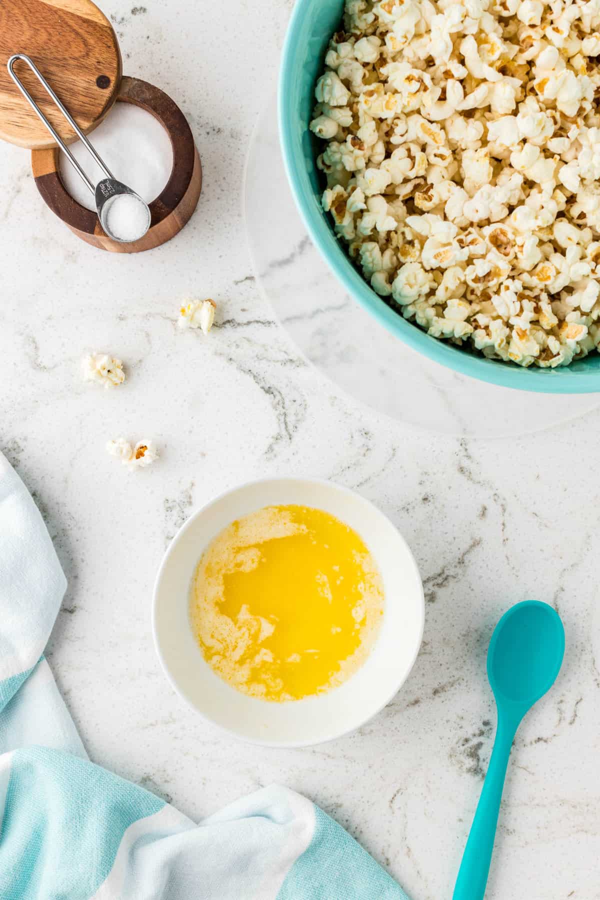 Melted Butter Ready to Top Popcorn for Stovetop Recipe