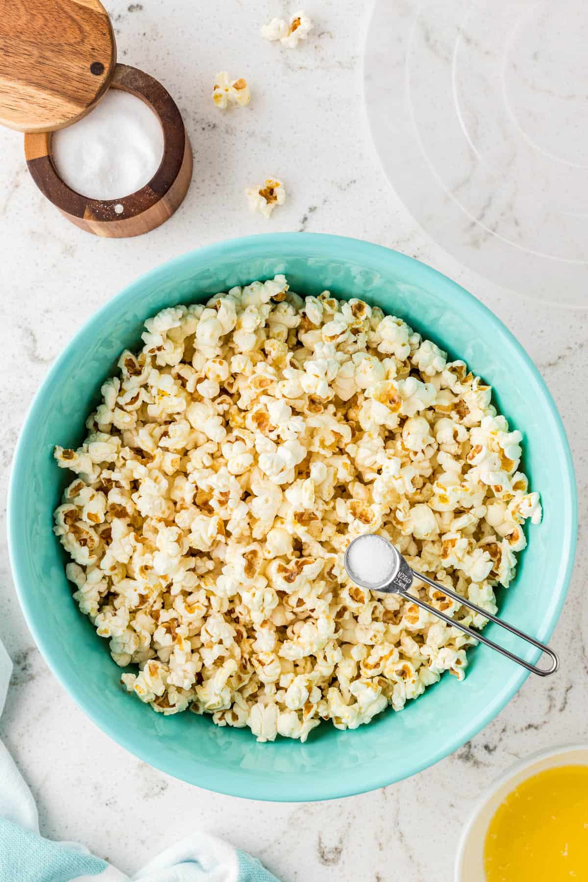 Using Salt to Season Homemade Popcorn for Stovetop Recipe