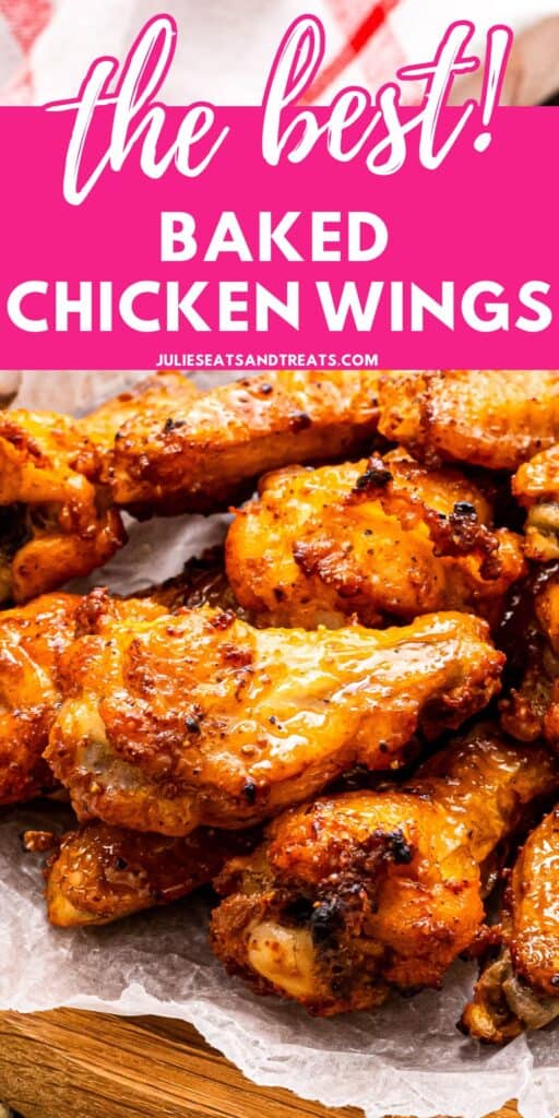 Baked Chicken Wings Pin Image