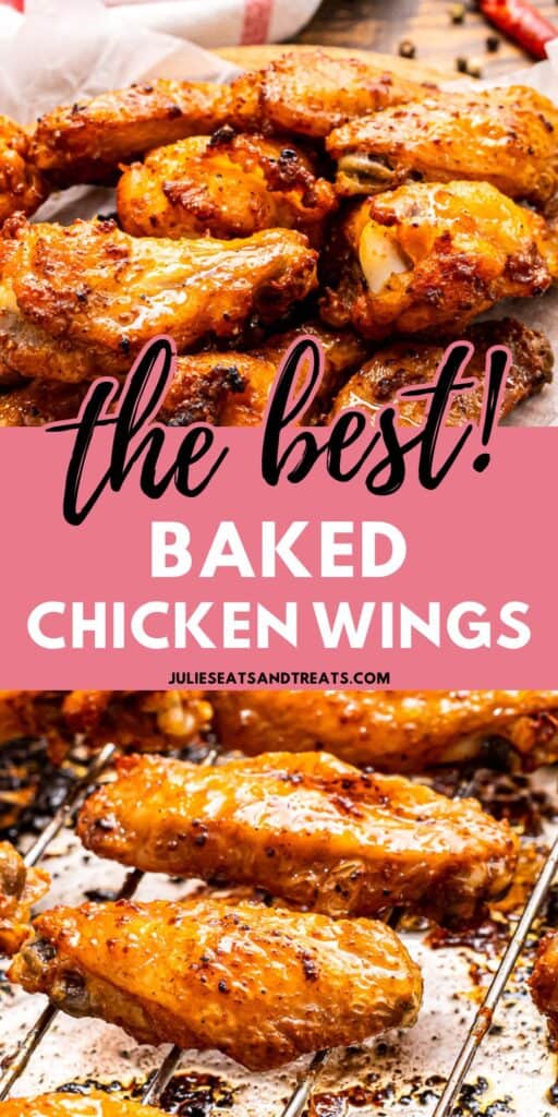 Baked Chicken Wings Pinterest Image