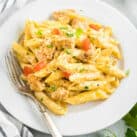 Creamy Cajun Chicken Pasta Recipe in Bowl