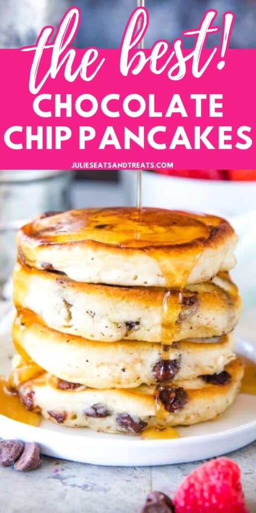 Chocolate Chip Pancakes Pinterest Image