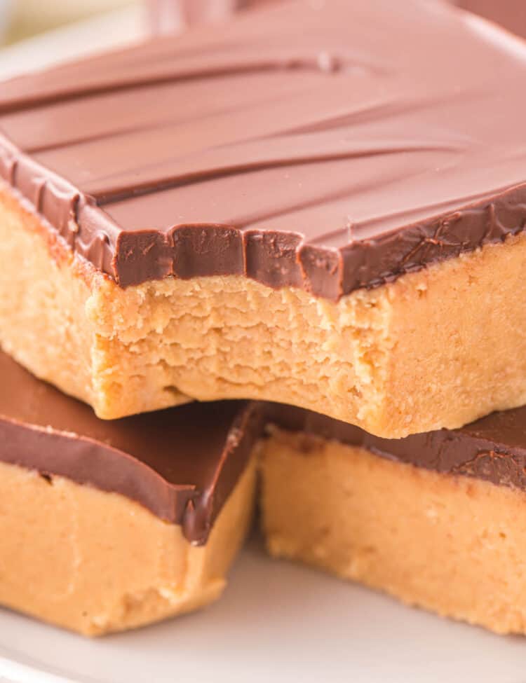 No Bake Chocolate Peanut Butter Bars