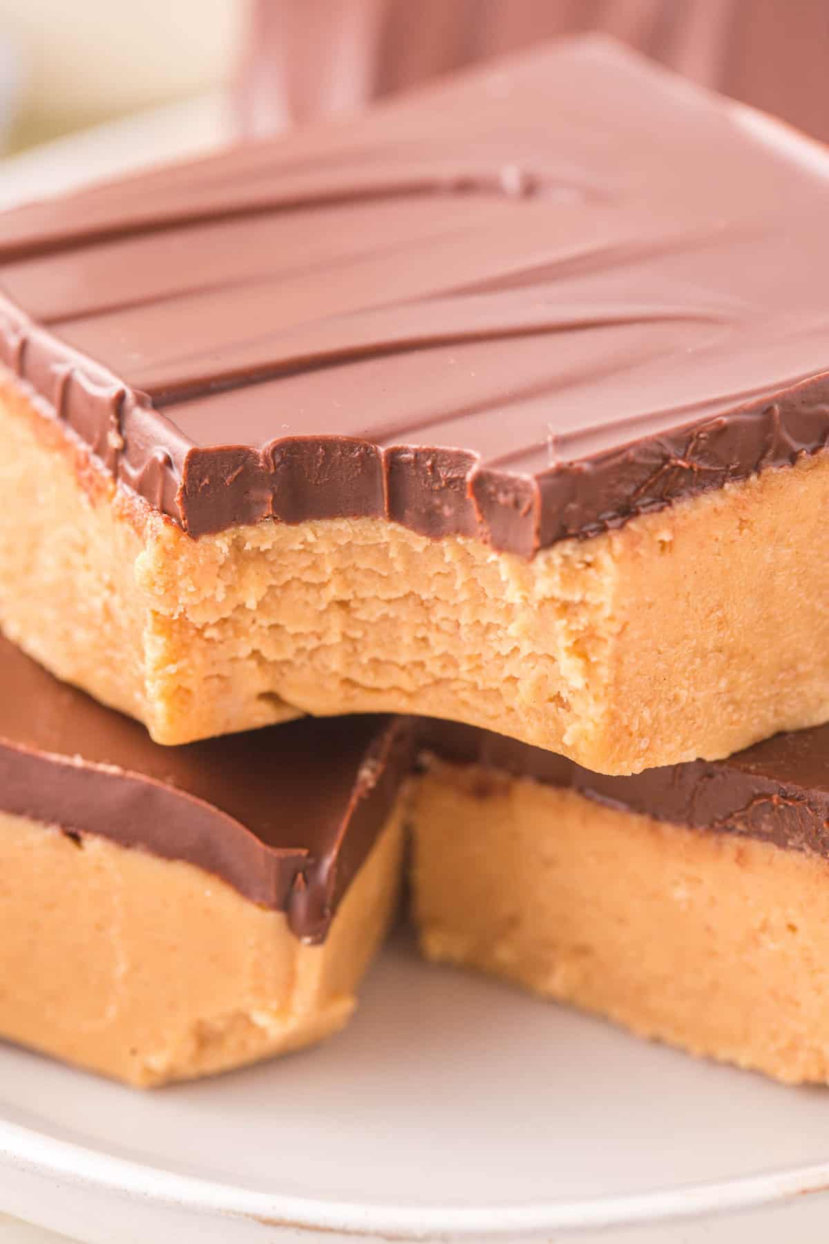 No Bake Chocolate Peanut Butter Bars