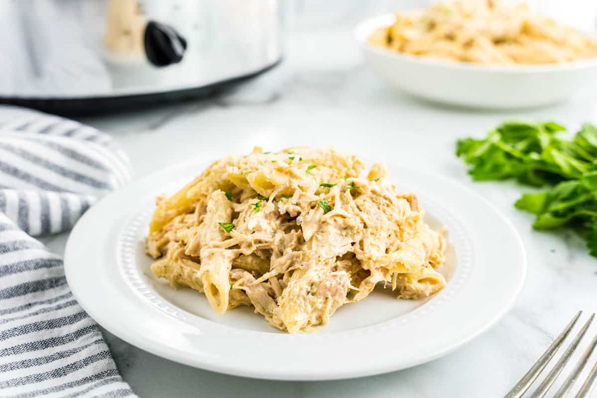 Olive Garden Crock Pot Chicken Recipe Plated and Ready to Enjoy