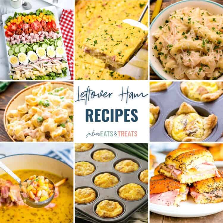 Leftover Ham Recipes Square collage image