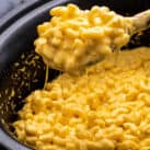 Spoonful of slow cooker mac and cheese