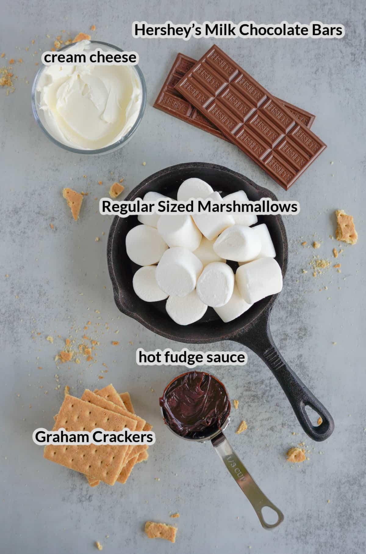 Ingredients for Smores Dip