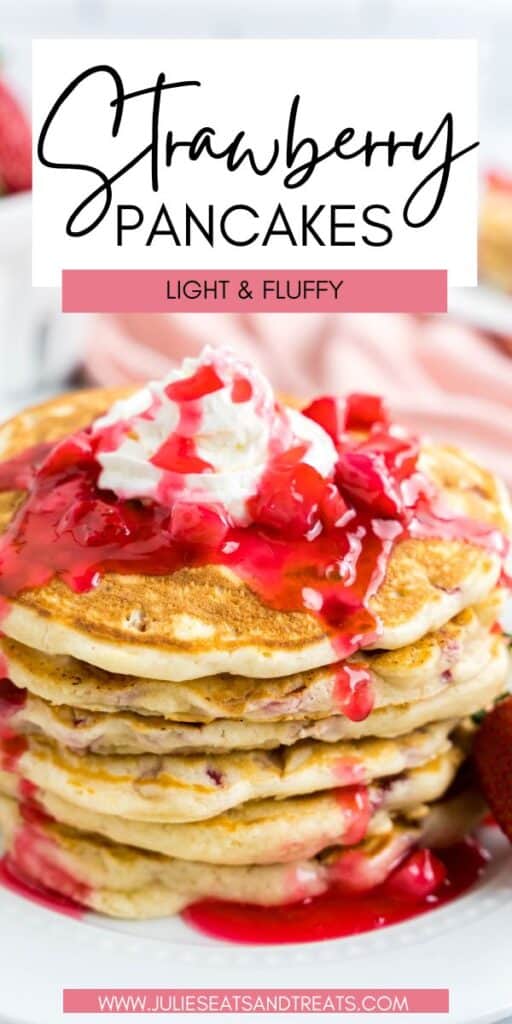 Strawberry Pancakes JET Pinterest Image