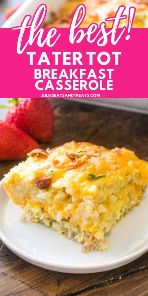 Tater Tot Breakfast Casserole Pinterest Image