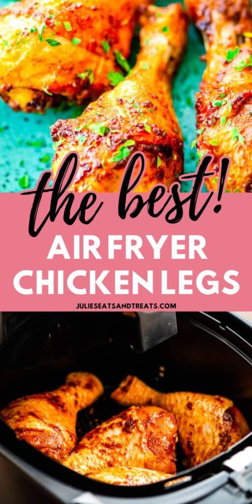 air fryer chicken legs Pin Image