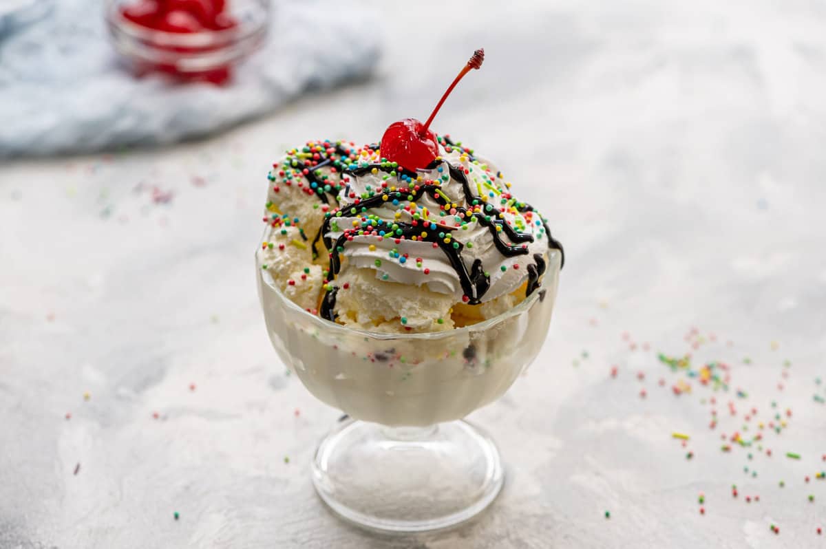 Photo of a Completed Ice Cream Bowl