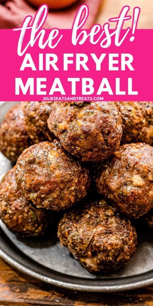 Air Fryer Meatball Pin Image