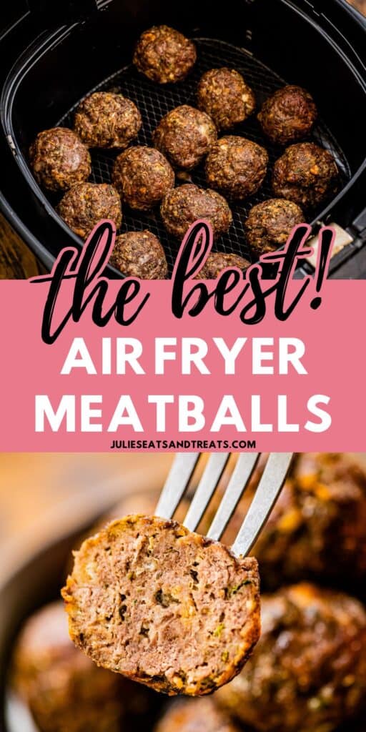 Air Fryer Meatball Pinterest Image
