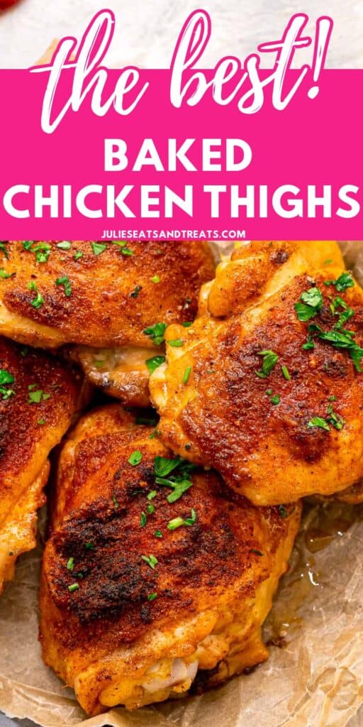 Baked Chicken Thighs Pin Image