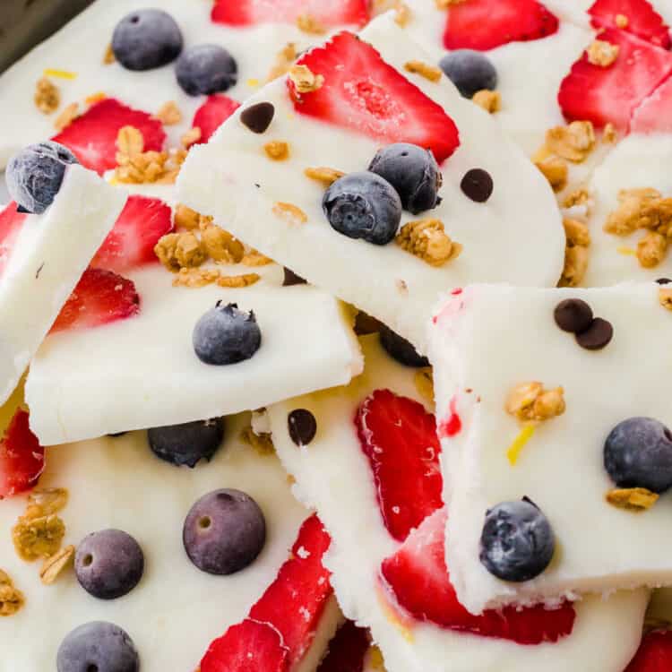 Frozen Yogurt Bark Square Image