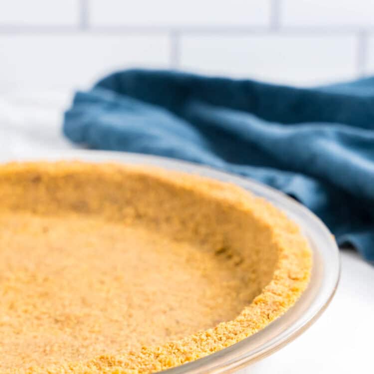 Homemade Graham Cracker Crust Ready to be Filled With Your Favorite Pie