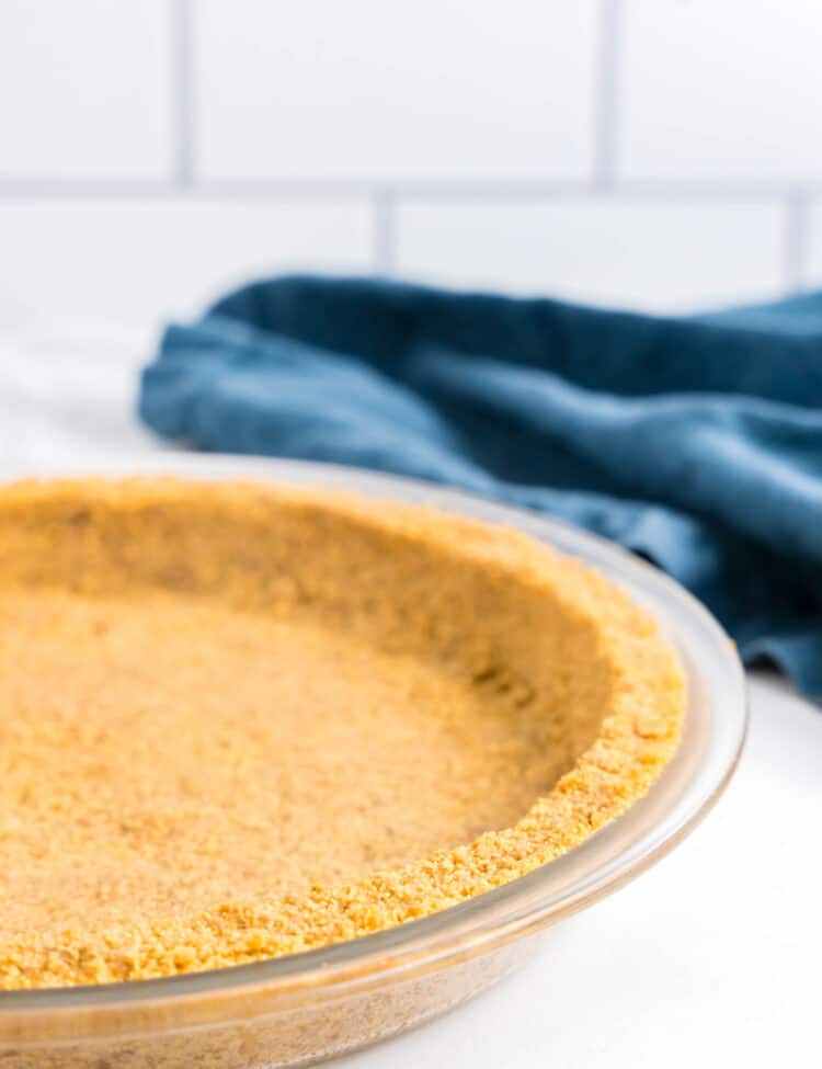 Homemade Graham Cracker Crust Ready to be Filled With Your Favorite Pie