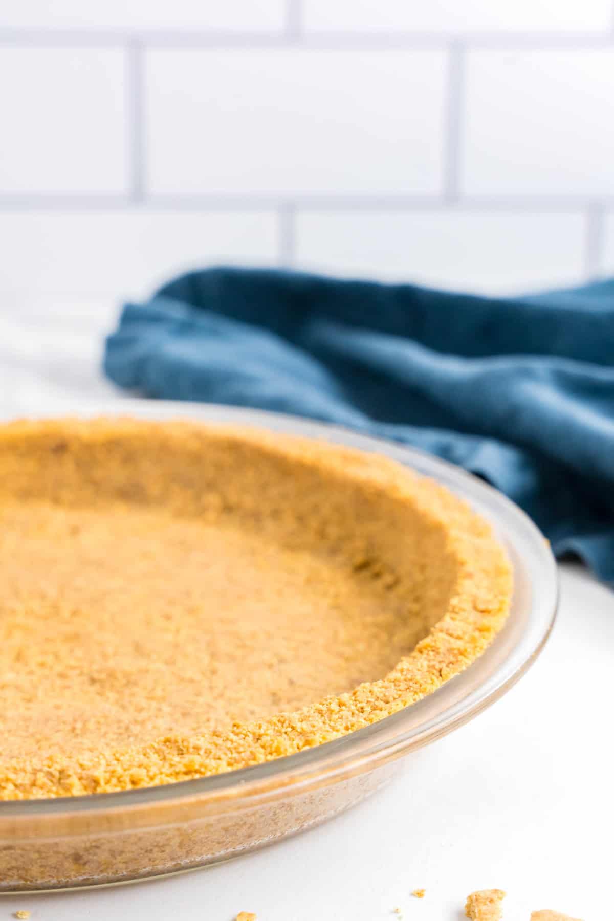 Homemade Graham Cracker Crust Ready to be Filled With Your Favorite Pie