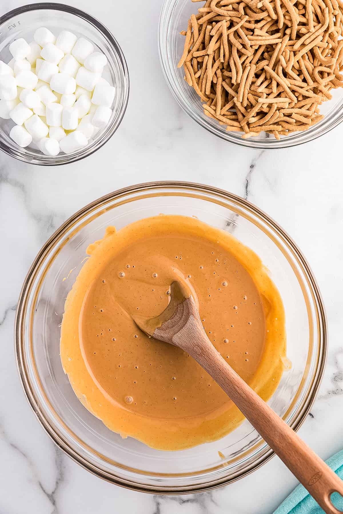 Chips and Peanut Butter melted together.