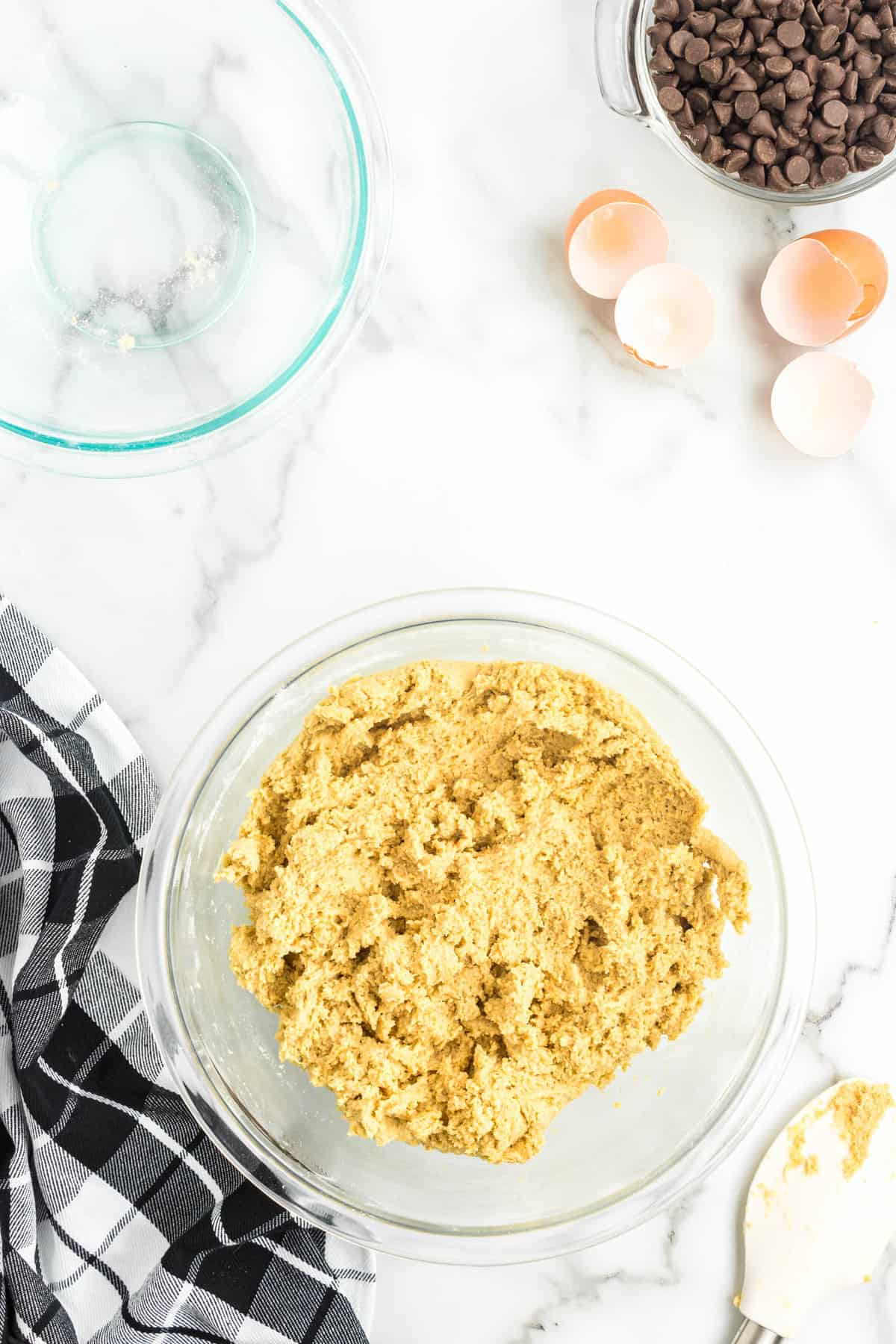 S'mores Bars in Clear Bowl Overhead