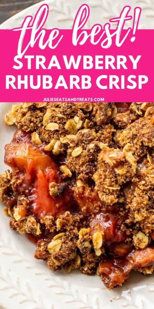 Strawberry Rhubarb Crisp Pinterest Image