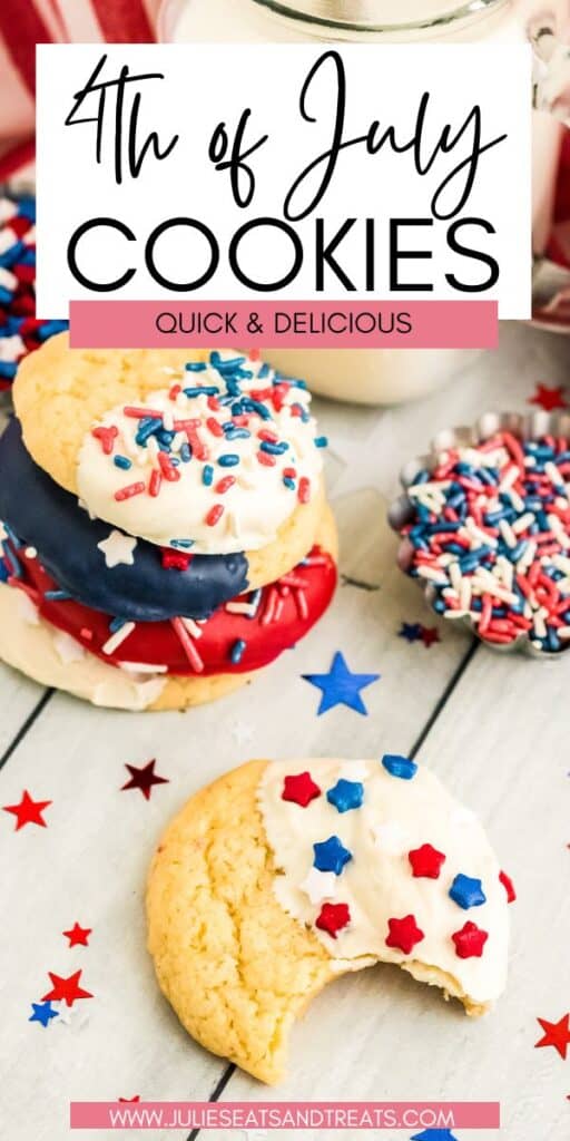 4th of July Cookies JET Pinterest Image