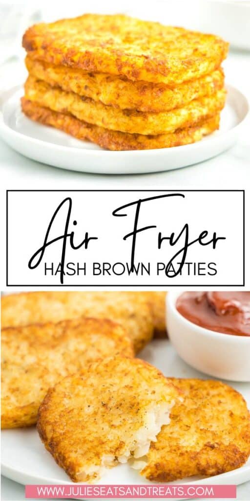 Air Fryer Hash Brown Patties JET Pinterest Image