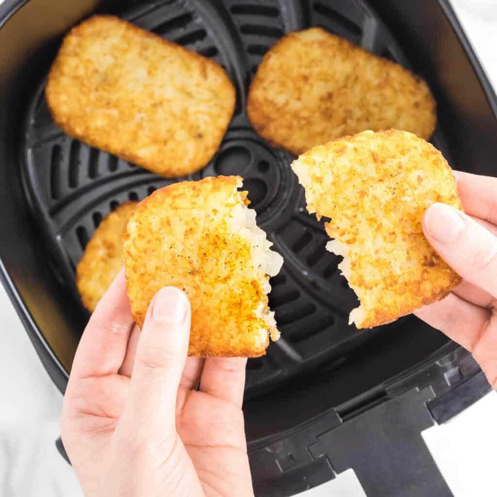 Air Fryer Hash Brown Patties - Julie's Eats & Treats