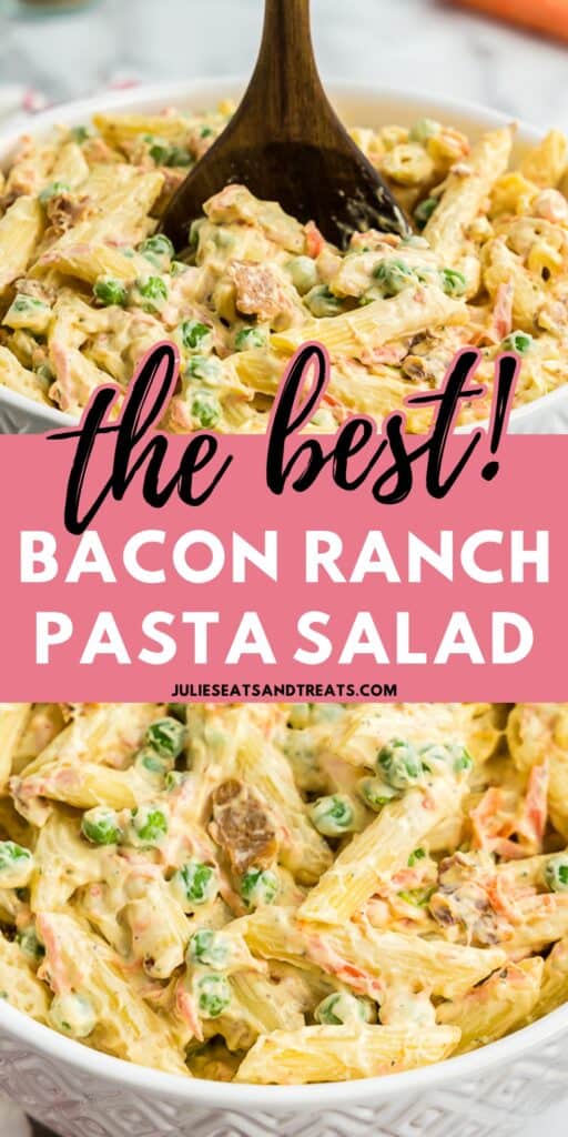 Bacon Ranch Pasta Salad Pin Image